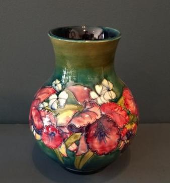 Large Moorcroft Slipper Orchid Vase