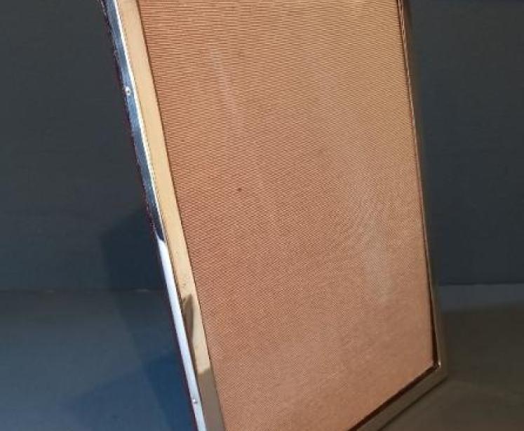 Large George V Period Plain Silver Photo Frame - Image 2