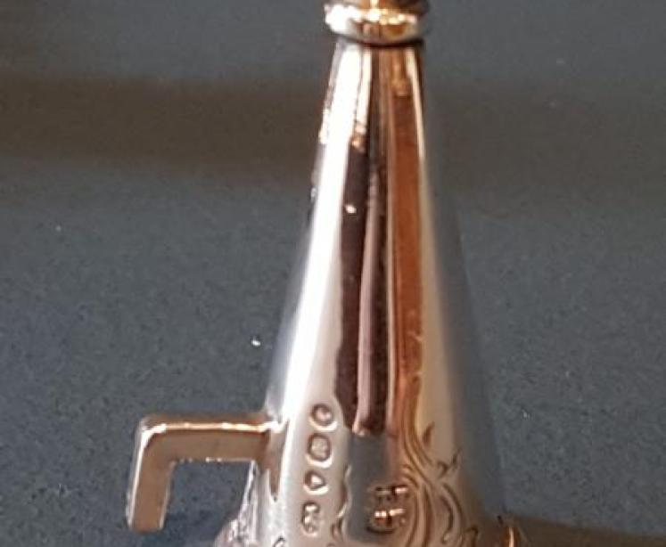 Victorian Silver Chamber Stick and Snuffer - Image 6