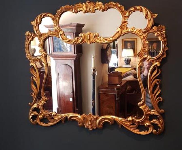 Matching Pair of Victorian Timber Gilt Mirrors - Image 2