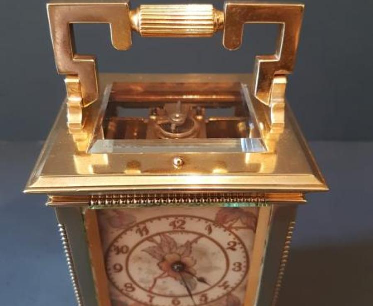 Fine Quality French Porcelain Panel Carriage Clock - Image 4