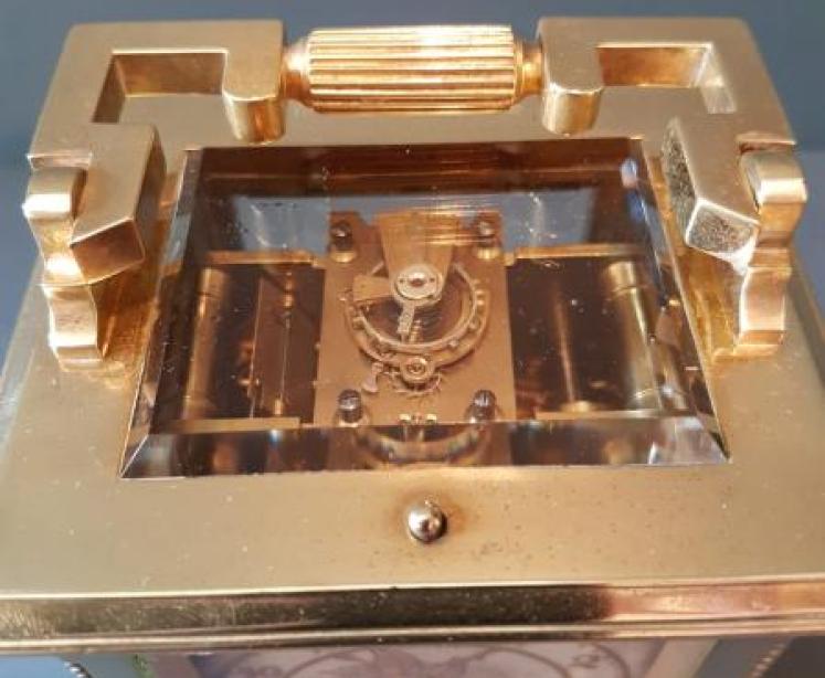 Fine Quality French Porcelain Panel Carriage Clock - Image 5