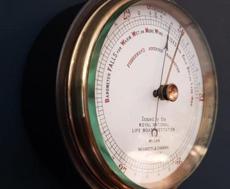 Victorian Negretti & Zambra RNLI Barometer  - Image 6