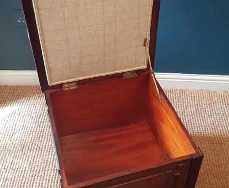 Mid Victorian Burr Walnut Ottoman - Image 5