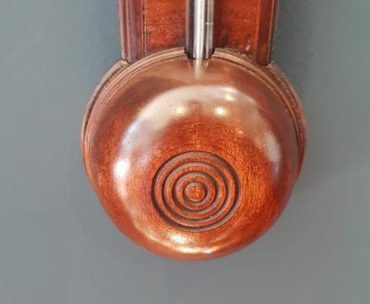 George III Mahogany Stick Barometer - Image 6