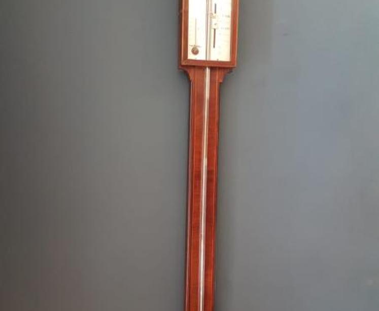 George III Mahogany Stick Barometer - Image 7