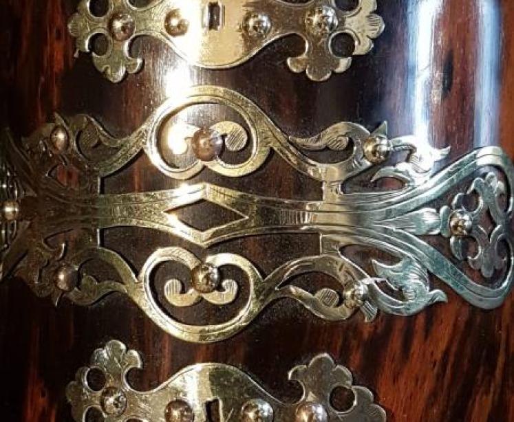 Fine Quality Early Victorian Coromandel Tea Caddy  - Image 5