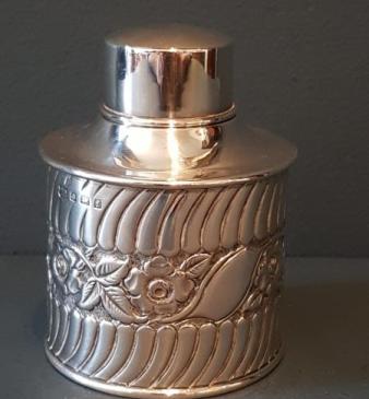 Edwardian Silver Tea Caddy