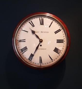Early Victorian A Frame Fusee Dial Clock 