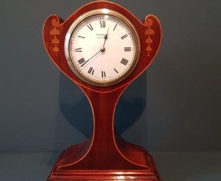 Fine Quality Edwardian Inlaid Mantel Clock - Image 1