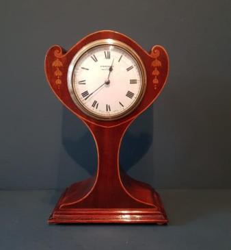 Fine Quality Edwardian Inlaid Mantel Clock