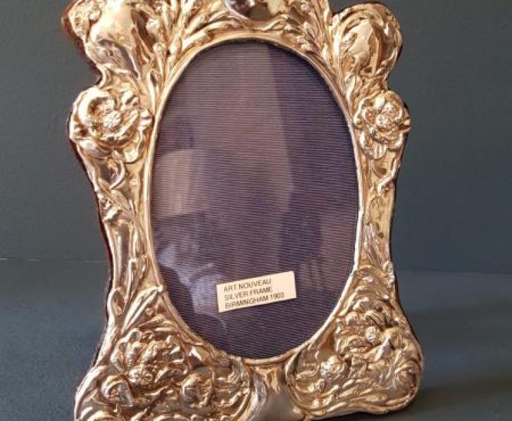 Edwardian Silver Photo Frame Birmingham - Image 1