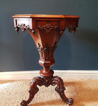 William IV Rosewood Work Table