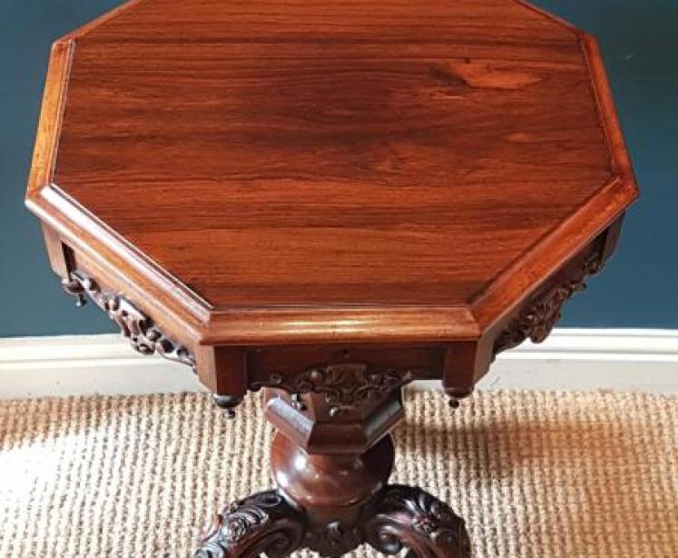 William IV Rosewood Work Table - Image 2
