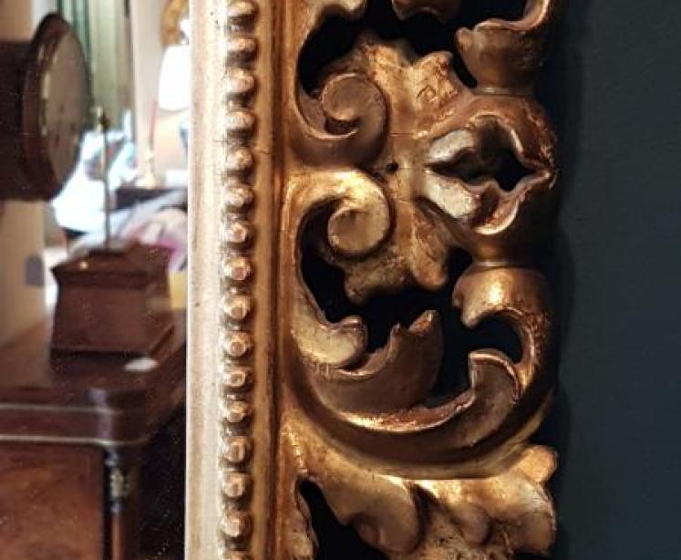 Victorian Timber Gilt Florentine Mirror  - Image 2
