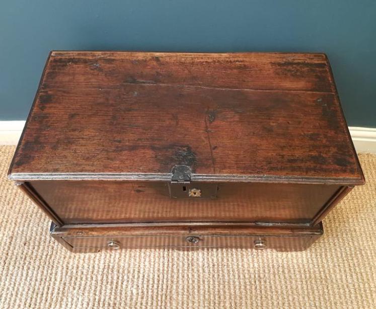 Georgian Oak Coffer Bach - Image 2