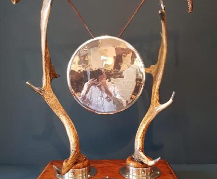 Victorian Country House Deer Antler Dinner Gong - Image 1