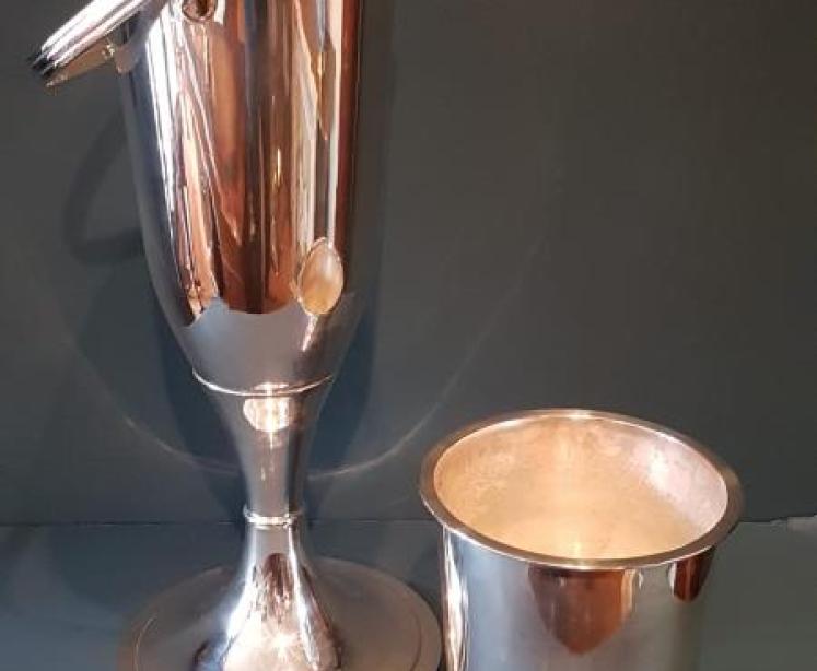 1920's Silver Plated Floor Standing Wine Cooler - Image 2