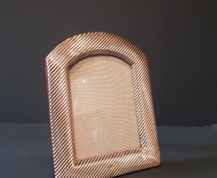 Victorian Reeded Silver Photo Frame - Image 2