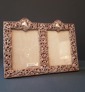 Fine Quality Victorian Silver Double Photo Frame