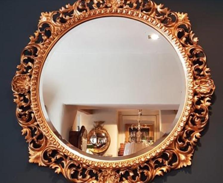 Immaculate Victorian Timber Gilt Florentine Mirror - Image 1