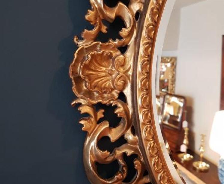 Immaculate Victorian Timber Gilt Florentine Mirror - Image 5