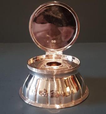 Superb William IV Capstan Silver Ink Well