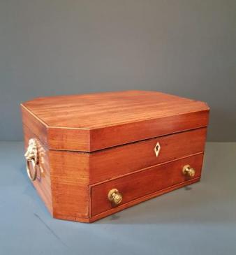 Regency Mahogany Sewing Box