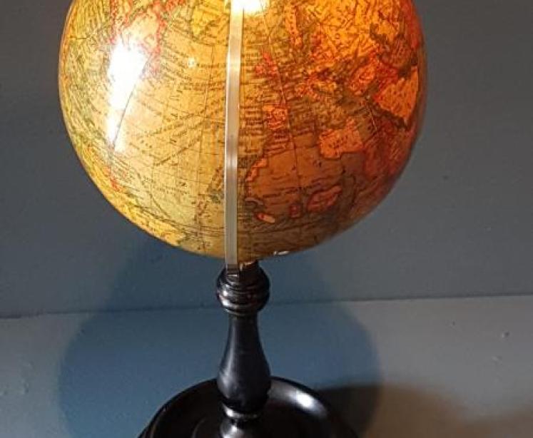 Geographia 6" Paper Mache Globe - Image 2