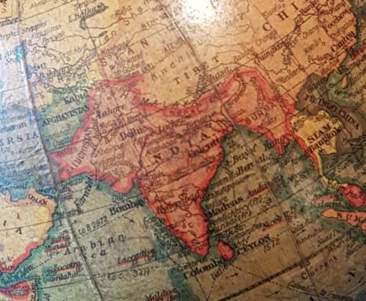 Geographia 6" Paper Mache Globe - Image 6