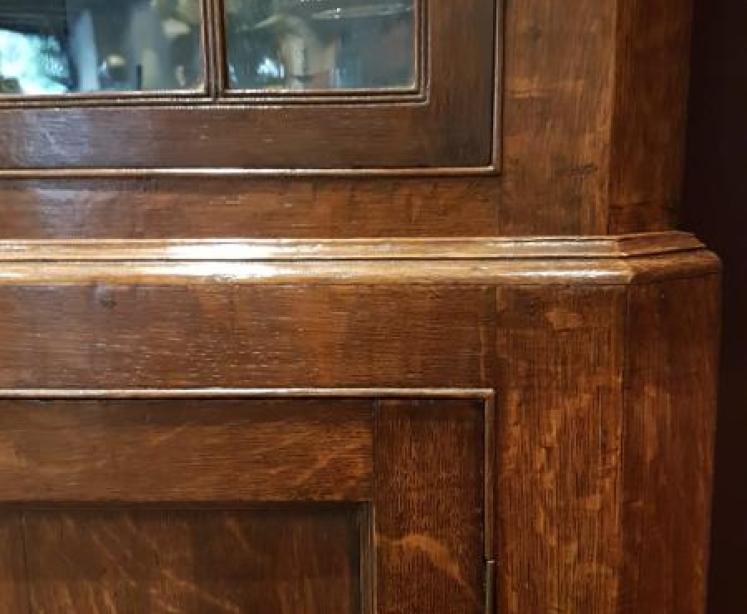 George III Oak Floor Standing Corner Cupboard  - Image 4