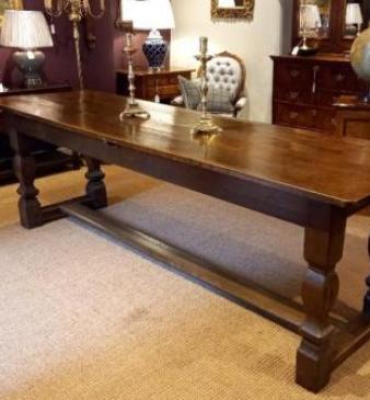 George II Period Oak 10 Seat Refectory Table