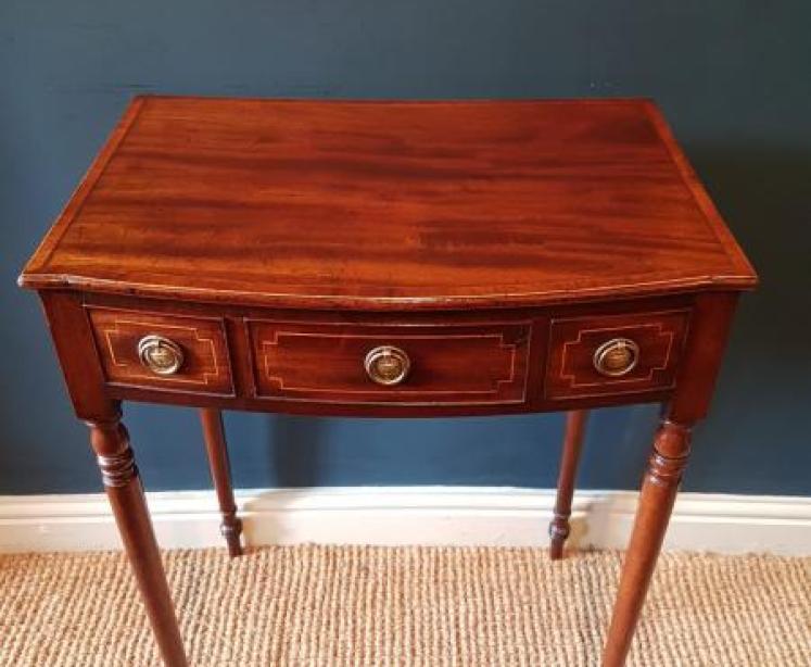 Quality Regency Mahogany Side Table - Image 7