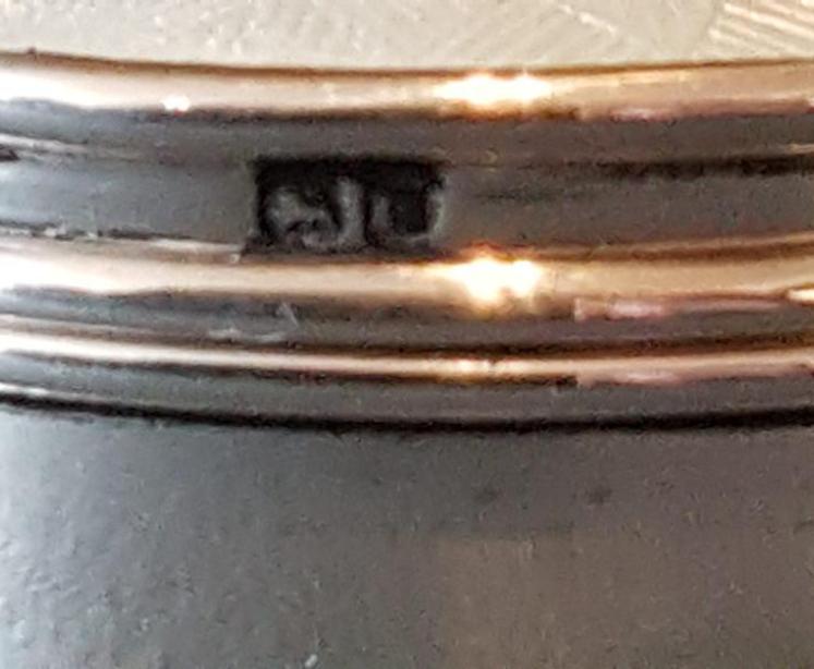 Engine Turned Silver and Enamel Pill Box - Image 6