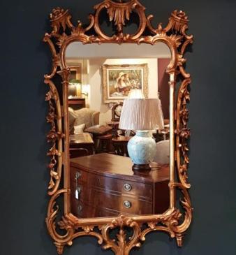 Superb Early Victorian Timber Gilt Mirror
