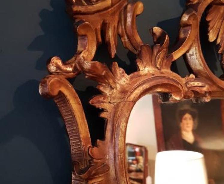 Superb Early Victorian Timber Gilt Mirror - Image 5