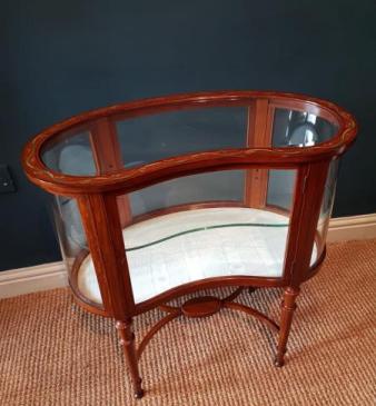 Fine Quality Edwardian Vitrine with Painted Decoration