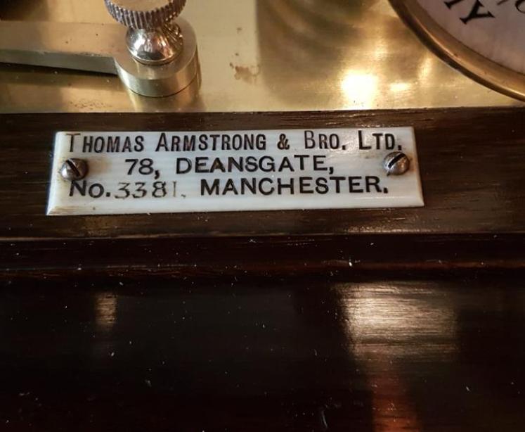 Edwardian Mahogany Barograph - Image 5