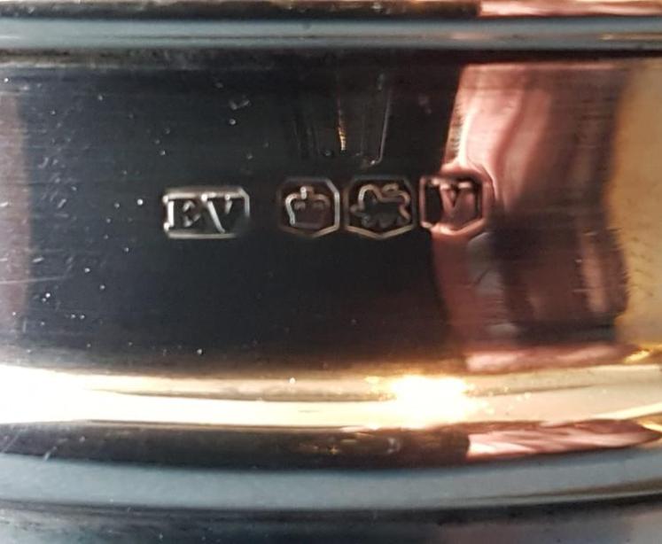 Silver Tea Strainer and Saucer - Image 4