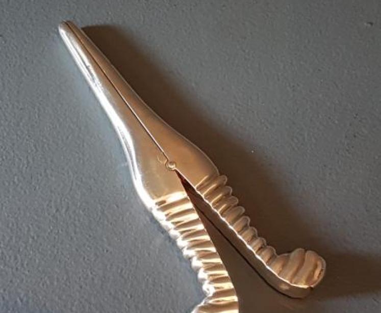 Victorian Silver 'Stockings' Glove Stretchers - Image 1