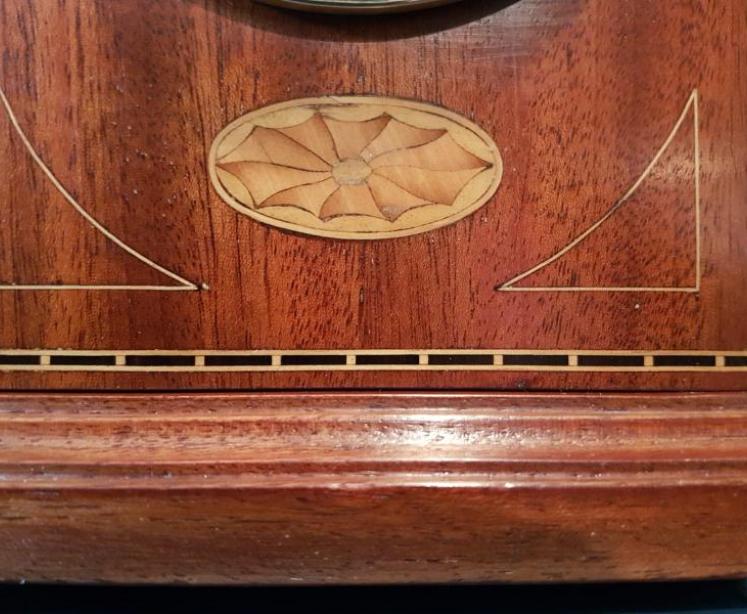 Edwardian Inlaid Mantel Clock - Image 3