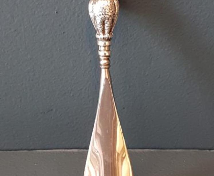 Edwardian Silver Owl Top Shoe Horn - Image 1