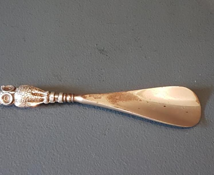 Edwardian Silver Owl Top Shoe Horn - Image 6