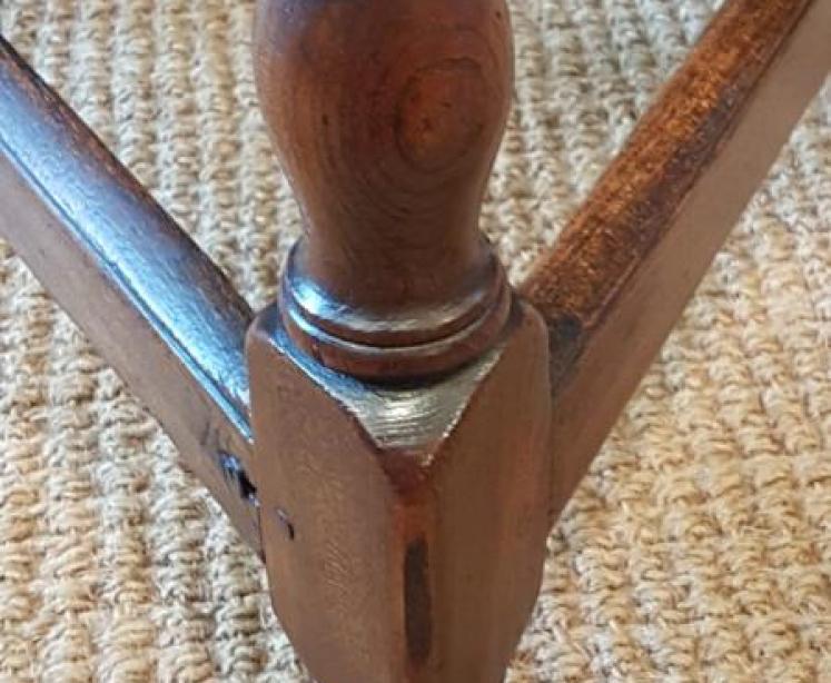 George III Oak and Ash Cricket Table  - Image 2