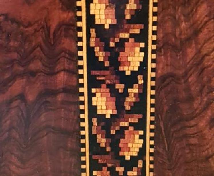 Victorian Dome Top Tumbridge Inlaid Caddy  - Image 5