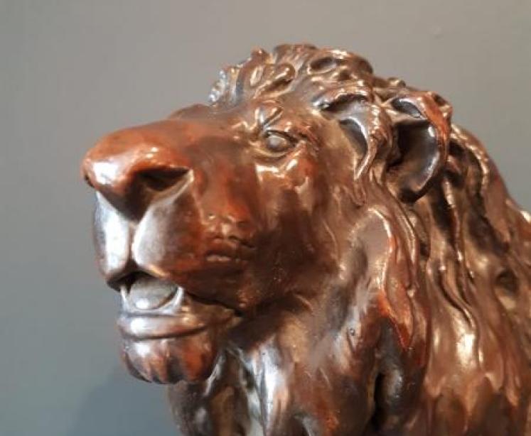 Superb 1920's Bronze Lion - Image 2
