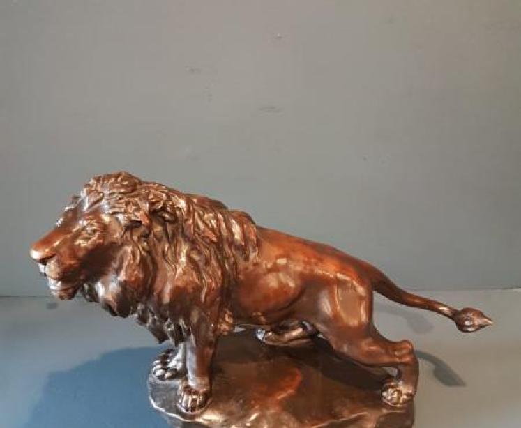 Superb 1920's Bronze Lion - Image 6
