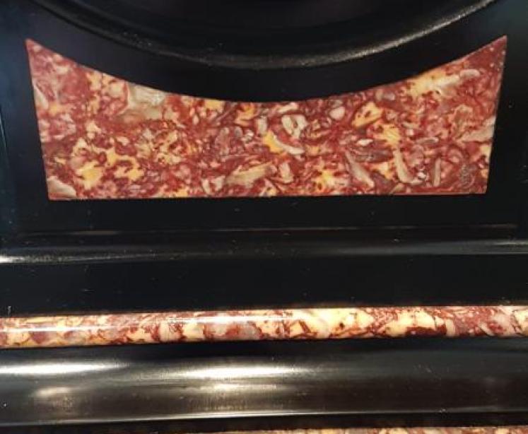 Victorian Polished Slate Mantel Clock - Image 5