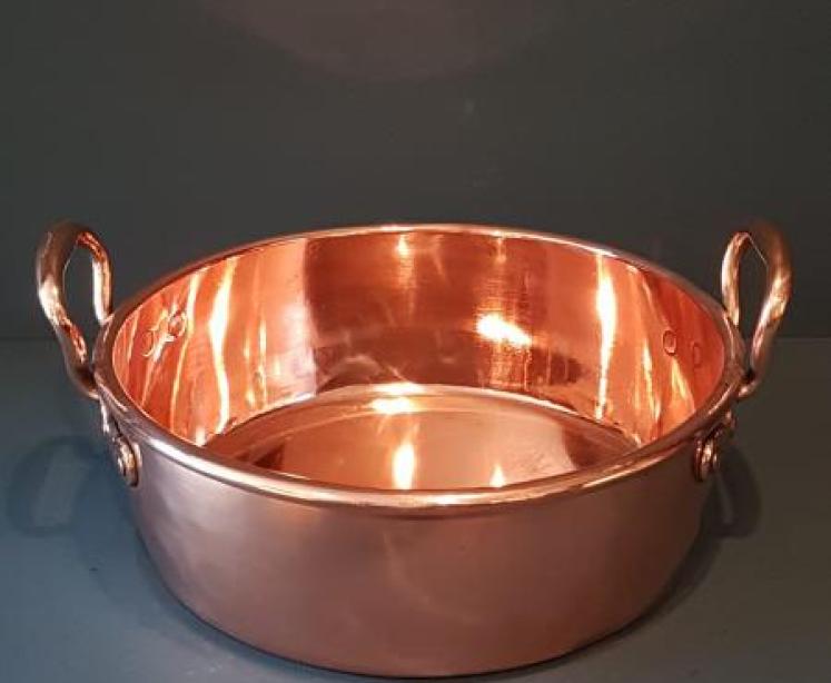 Early Victorian Copper Cream Pan - Image 5