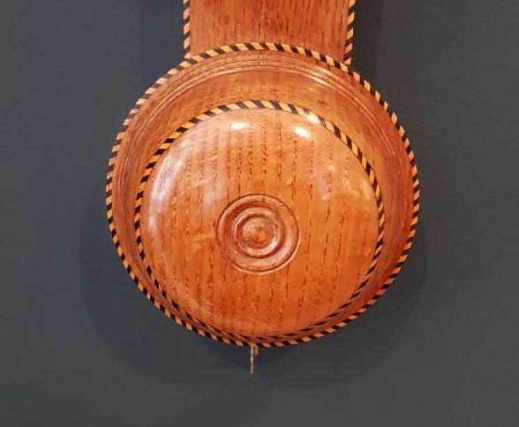 Victorian Oak Derby Stick Barometer  - Image 4